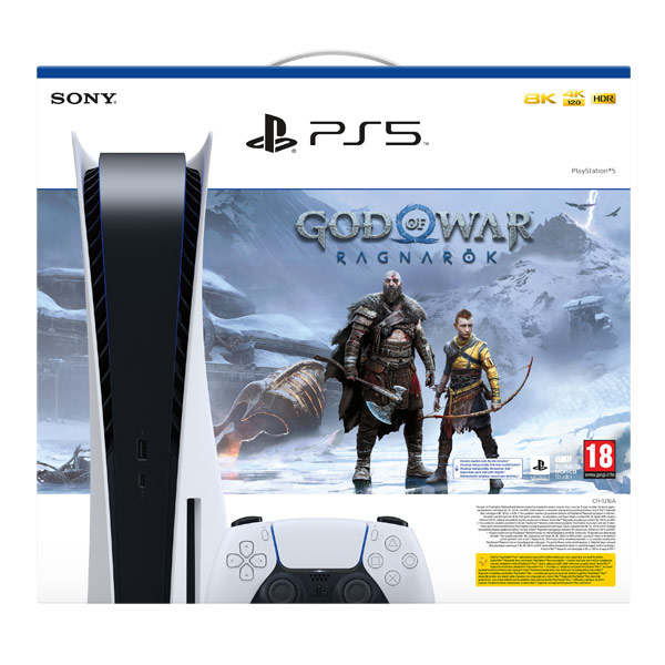 PlayStation 5 + God of War: Ragnarök CZ - OPENBOX (Rozbalený tovar s plnou zárukou)