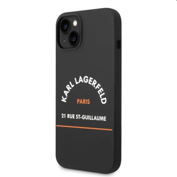 E-shop Zadný kryt Karl Lagerfeld Rue St Guillaume pre Apple iPhone 14, čierna 57983111429