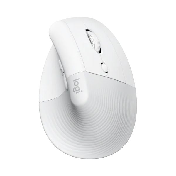 Logitech Lift for Mac Vertical ergonomická myš - white / pale grey