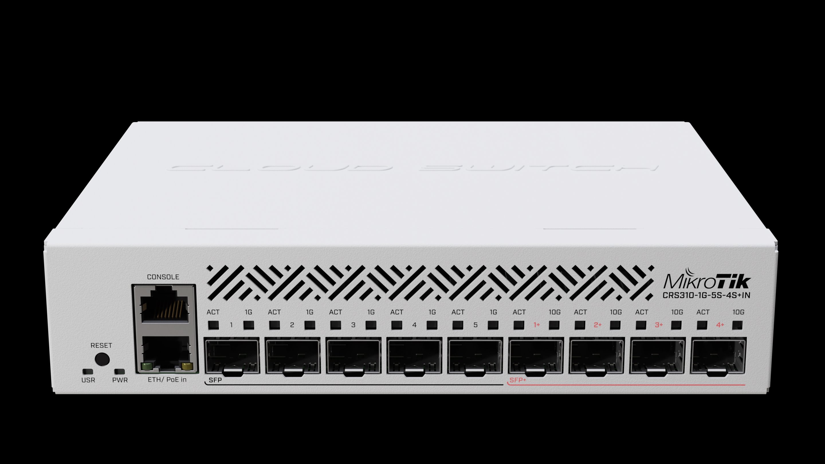 MIKROTIK RouterBOARD Cloud Router Switch CRS310-1G-5S-4S+IN + L5 (800MHz; 256MB RAM; 1x GLAN; 5x SFP; 4x SFP+) desktop CRS310-1G-5S-4S+IN