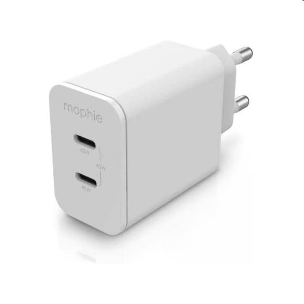 Mophie - Sieťový adaptér 45W GaN USB-C PD - biela