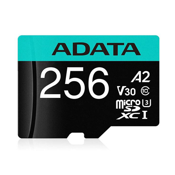 ADATA V30S micro SDXC 256 GB 100 MBps UHS-I U3 Class 10 s adaptérom AUSDX256GUI3V30SA2-RA1