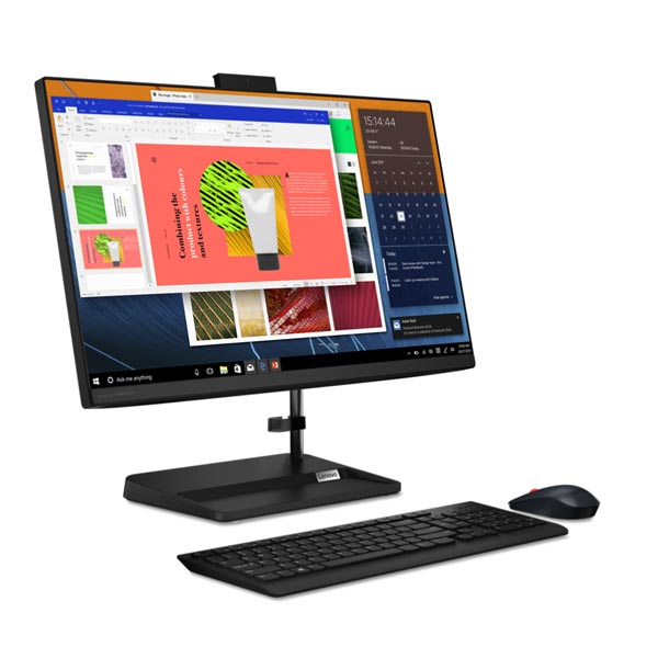 All In One Lenovo IdeaCentre AIO 3 24ALC6 Ryzen5 5625U 16GB 512GB-SSD 23.8"FHD IPS IntegrRadeon Win11Home, čierna