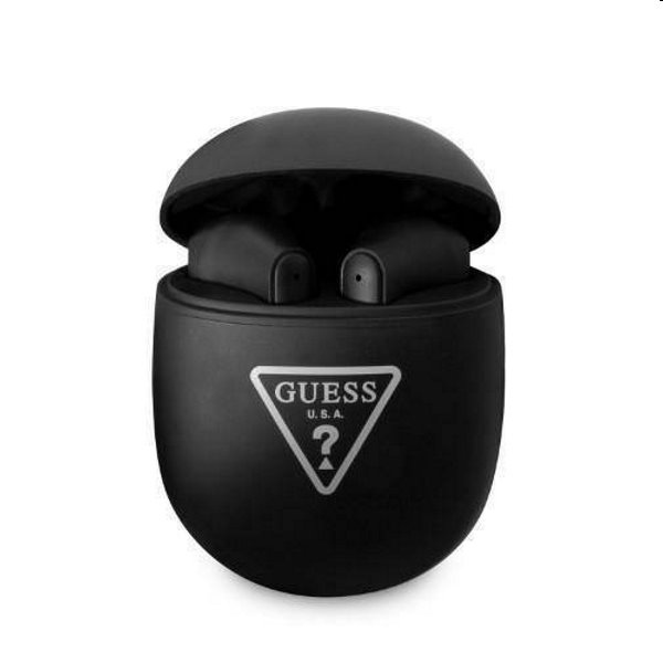 Guess True Wireless Triangle Logo Stereo Earphones, čierne GUTWST82TRK