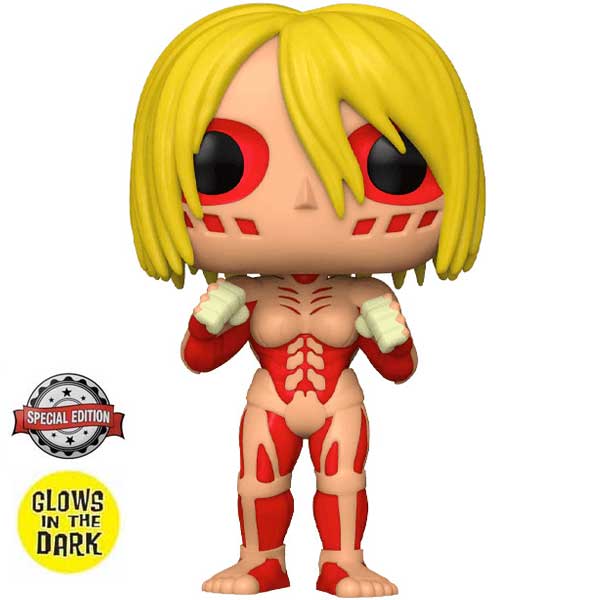 POP! Animation: Female Titan (Attack on Titan) Special Edition 15 cm (Glows in The Dark)