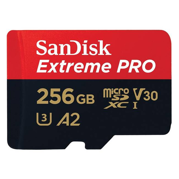 SanDisk Extreme PRO microSDXC 256GB 200MB/s + adaptér