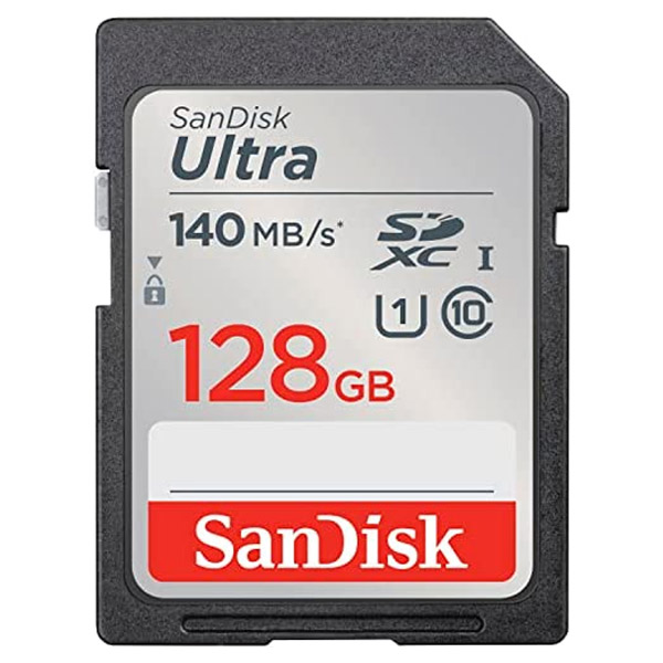 SanDisk Ultra SDXC 128 GB 140 MB/s Class10 UHS-I