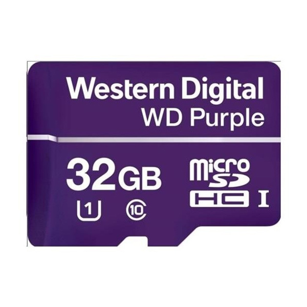 WD 32 GB Purple microSDXC card Class10 (80 MB50 MB) WDD032G1P0C