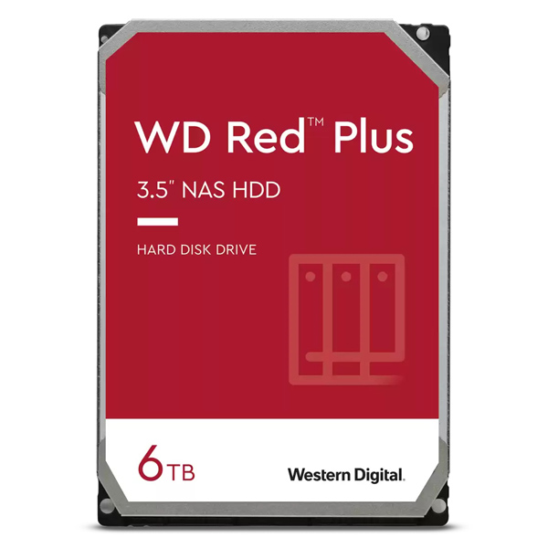 WD 6 TB Red Plus HDD 3,5" SATA 5400 RPM 3R WD60EFPX