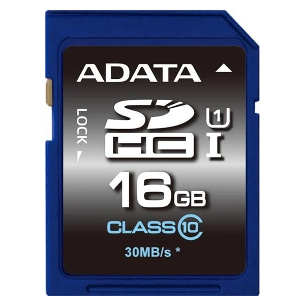 Adata SDHC 16 GB 50 MBps UHS-I U1 Class 10