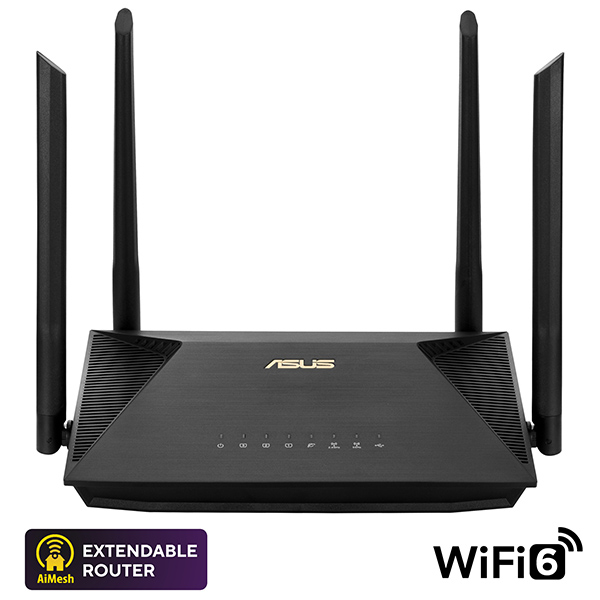 E-shop Asus RT-AX53U dvojpásmový Wi-Fi 6 router 90IG06P0-MO3510