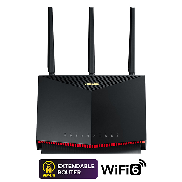 E-shop Asus RT-AX86U Pro dvojpásmový Wi-Fi 6 router 90IG07N0-MO3B00