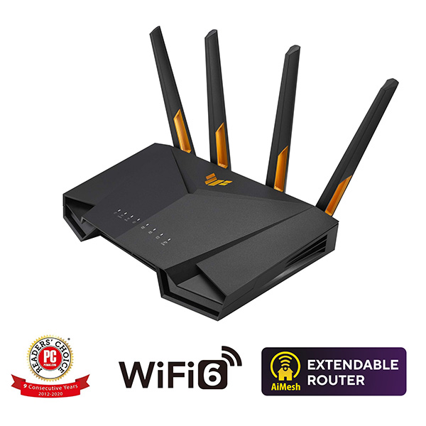 ASUS TUF Gaming AX4200 dvojpásmový Wi-Fi 6 router 90IG07Q0-MO3100