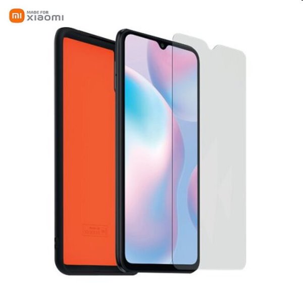 Zadný kryt a ochranné sklo Made for Xiaomi TPU pre Xiaomi Redmi 9A, čierna