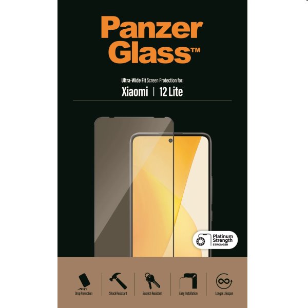 Ochranné sklo PanzerGlass UWF AB pre Xiaomi 12 Lite, čierne