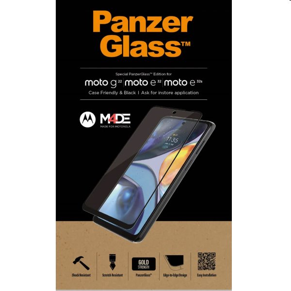 Ochranné temperované sklo PanzerGlass Case Friendly pre Motorola Moto G22/E32/E32s 6561