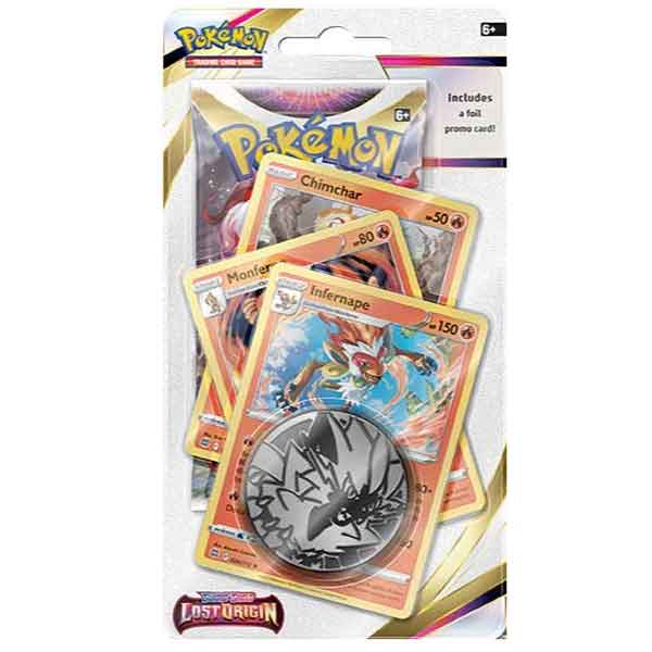 PKM Sword & Shield 11 Lost Origin Premium Checklane Blister Infernape (Pokémon) - OPENBOX (Rozbalený tovar s plnou záruk