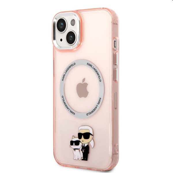 Puzdro Karl Lagerfeld MagSafe IML Karl and Choupette NFT pre Apple iPhone 14 Plus, ružové