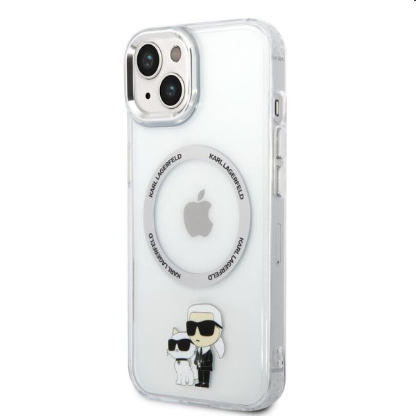 Zadný kryt Karl Lagerfeld MagSafe IML Karl and Choupette NFT pre Apple iPhone 14 Plus, transparentná