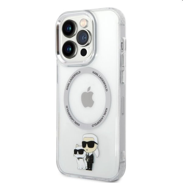 Puzdro Karl Lagerfeld MagSafe IML Karl and Choupette NFT pre Apple iPhone 14 Pro, transparentné