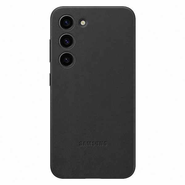 Puzdro Leather Cover pre Samsung S23, black