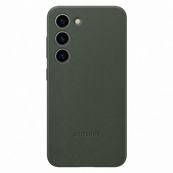 Zadný kryt Leather Cover pre Samsung S23, zelená Zadný kryt Leather Cover pre Samsung S23, zelená