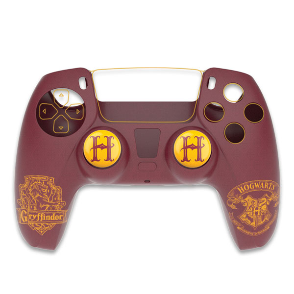 Silicone Shell + Grips Harry Potter Gryffindor pre PS5 ovládač DualSense, červená