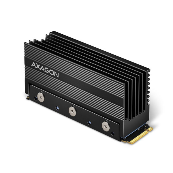 AXAGON CLR-M2XL hliníkový pasívny chladič pre obojstranný - M.2 SSD disk, 80mm SSD, výška 36mm