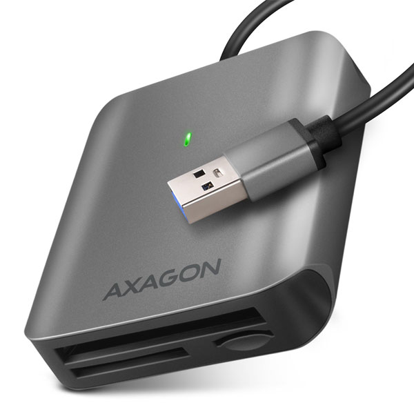 AXAGON CRE-S3 Externá čítačka kariet USB-A 3.2 Gen 1, 3-slot & lun SD/microSD/CF, podpora UHS-II