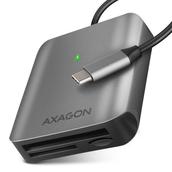 AXAGON CRE-S3C Externá čítačka kariet USB-C 3.2 Gen 1, 3-slot & lun SD/microSD/CF, podpora UHS-II