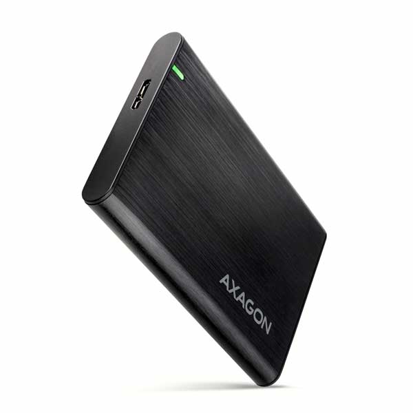 AXAGON EE25-A6M USB3.0 - SATA 6G 2,5" externý kovový box RAX bez skrutiek, čierny