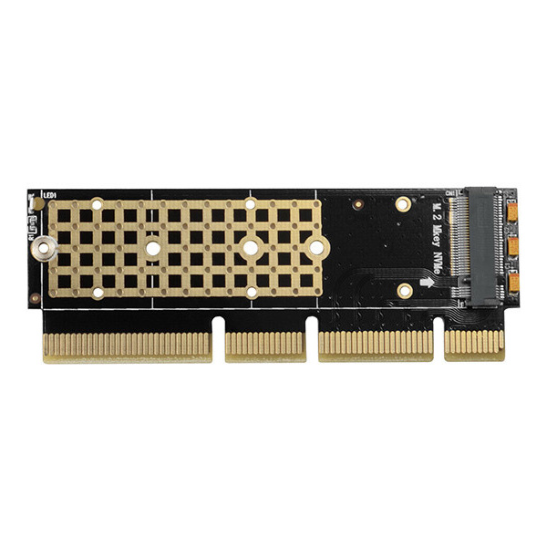 AXAGON PCEM2-1U PCI-E 3.0 16x - M.2 SSD NVMe, up to 80 mm SSD, low profile 1U PCEM2-1U