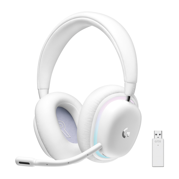 Logitech G735 Wireless Gaming Headset (Aurora Collection), white - OPENBOX (Rozbalený tovar s plnou zárukou)