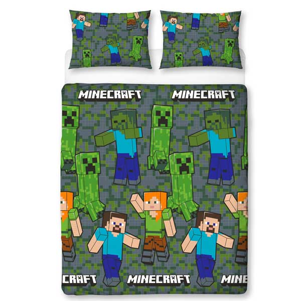 Obliečky Cargo Duvet Set Double (Minecraft)