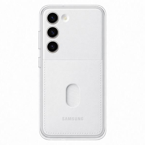 Puzdro Frame Cover pre Samsung Galaxy S23, white EF-MS911CWEGWW