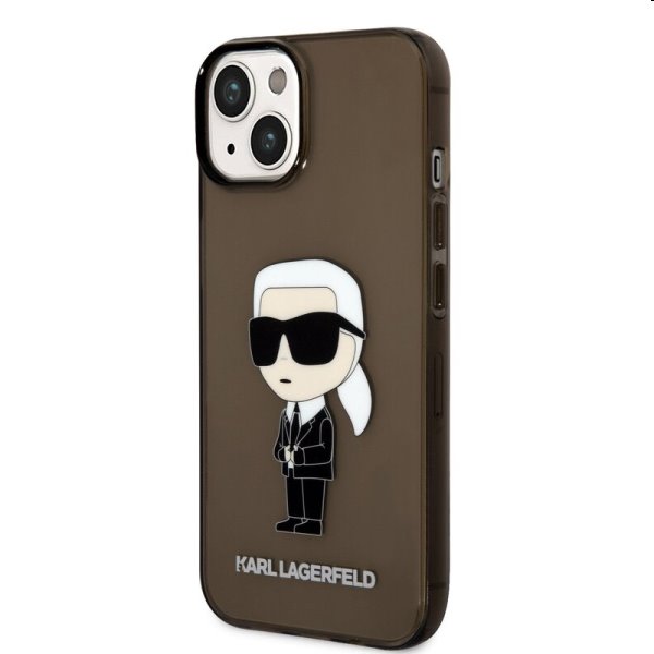 Zadný kryt Karl Lagerfeld IML Ikonik NFT pre Apple iPhone 14 Plus, čierna