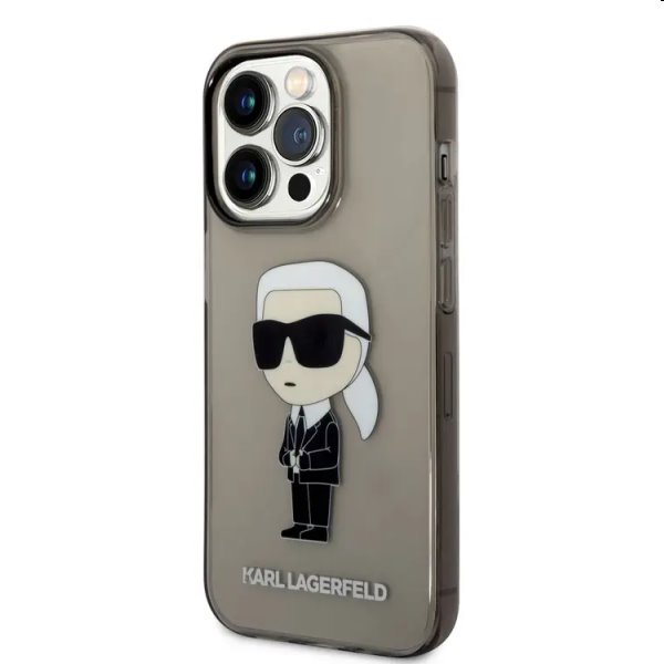 Zadný kryt Karl Lagerfeld IML Ikonik NFT pre Apple iPhone 14 Pro Max, čierna