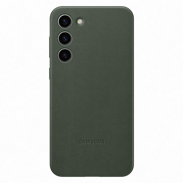 Puzdro Leather Cover pre Samsung S23 Plus, green EF-VS916LGEGWW