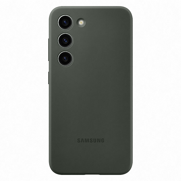 Zadný kryt Silicone Cover pre Samsung Galaxy S23, kaki
