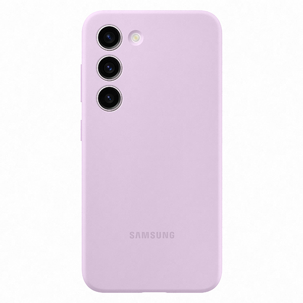 Zadný kryt Silicone Cover pre Samsung Galaxy S23, orgovánovo modrá