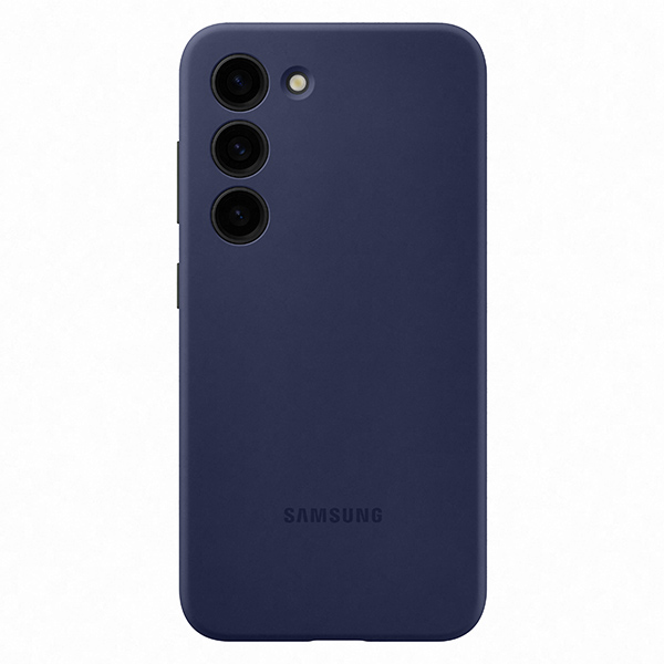 Zadný kryt Silicone Cover pre Samsung Galaxy S23, tmavo modrá