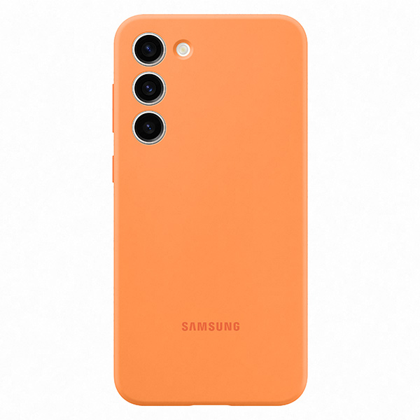 Puzdro Silicone Cover pre Samsung Galaxy S23 Plus, orange EF-PS916TOEGWW