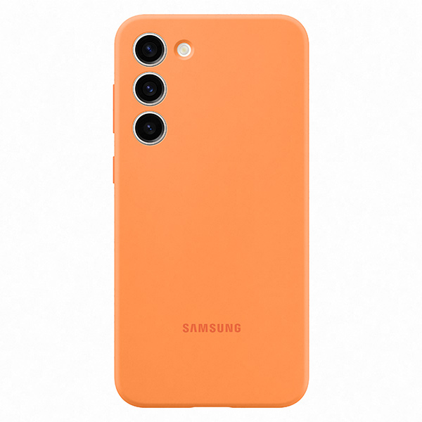 Zadný kryt Silicone Cover pre Samsung Galaxy S23 Plus, oranžová