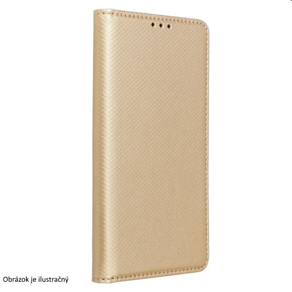 Puzdro Smart Case Book pre Motorola Moto G62, zlaté TEL181658