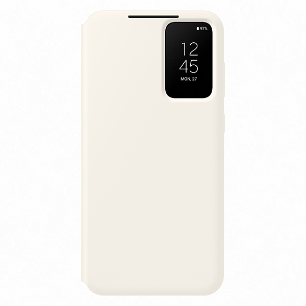 Puzdro Smart View Wallet pre Samsung Galaxy S23 Plus, cream