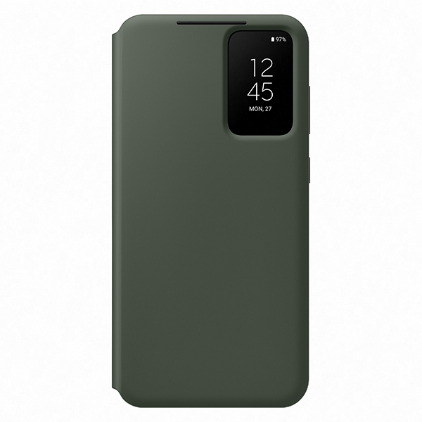 Puzdro Smart View Wallet pre Samsung Galaxy S23 Plus, green