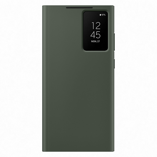 Puzdro Smart View Wallet pre Samsung Galaxy S23 Ultra, green Puzdro Smart View Wallet pre Samsung Galaxy S23 Ultra, green