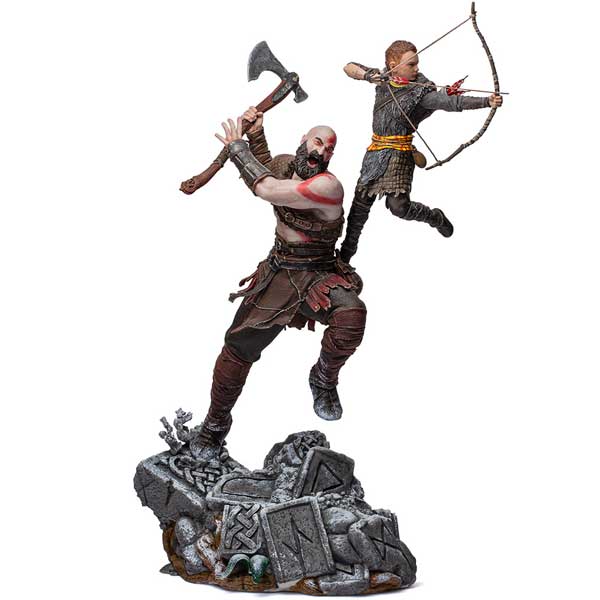 Socha Kratos and Atreus Art Scale 1/10 (God of War)