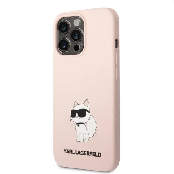 Zadný kryt Karl Lagerfeld Liquid Silicone Choupette NFT pre Apple iPhone 13 Pro, ružové 57983112412