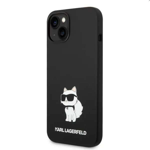 Zadný kryt Karl Lagerfeld Liquid Silicone Choupette NFT pre Apple iPhone 14, čierna 57983112407